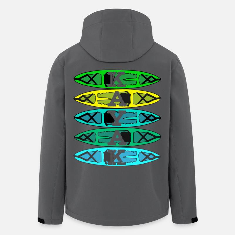 Kayak paddle canoe gift - Men’s Recycled Softshell Jacket by Stanley/Stella - anthracite