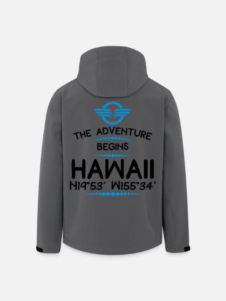 Hawaii - Men’s Recycled Softshell Jacket by Stanley/Stella - anthracite
