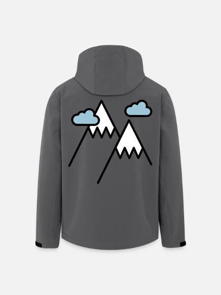 The mountain calls - Men’s Recycled Softshell Jacket by Stanley/Stella - anthracite