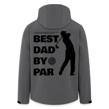 Golf - Recycelte Männer Softshell-Jacke von Stanley/Stella - Anthrazit - Hinten - AI Model Male 185 light (185cm)