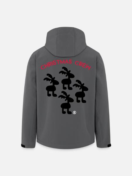 Noël - Veste softshell homme en polyester recyclé Stanley/Stella - charbon