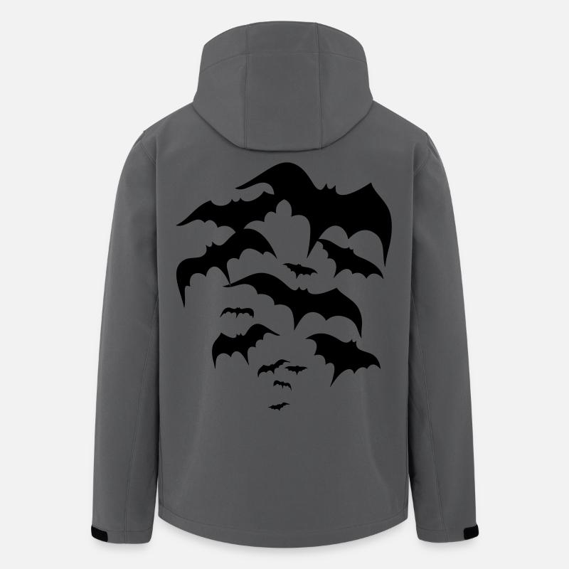 Fledermäuse, bats, Vampire, Dracula - Recycelte Männer Softshell-Jacke von Stanley/Stella - Anthrazit