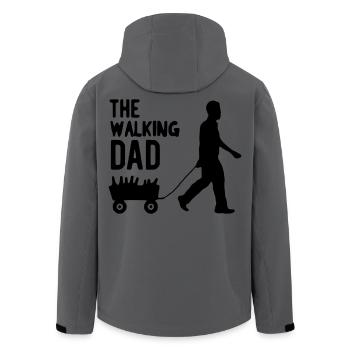 L’humour du père père ambulant - Veste softshell homme en polyester recyclé Stanley/Stella - charbon - Dos - AI Model Male 185 light (185cm)