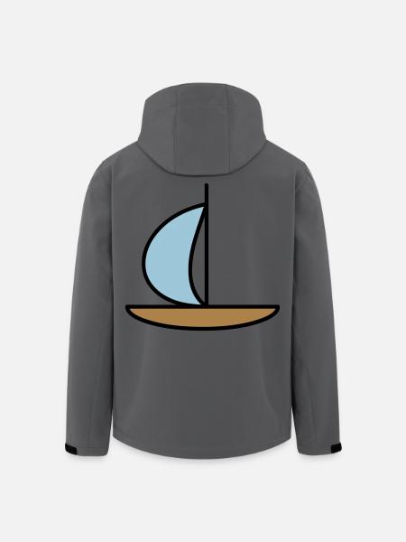 Sailboat - Men’s Recycled Softshell Jacket by Stanley/Stella - anthracite