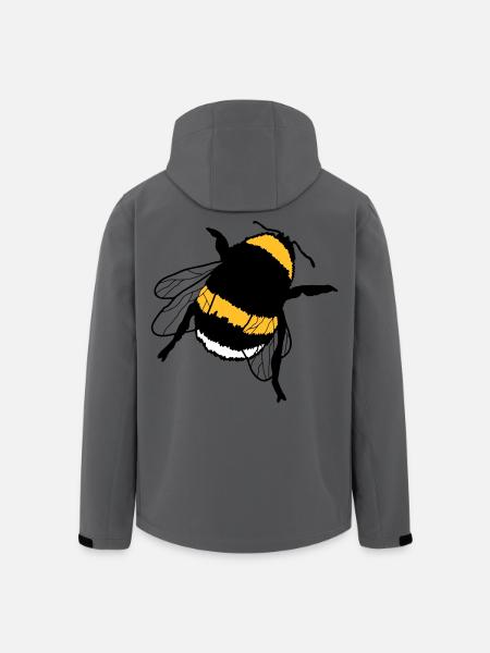 bumblebee - Men’s Recycled Softshell Jacket by Stanley/Stella - anthracite