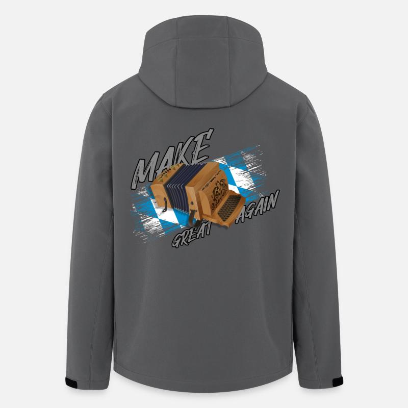 Make Ziach GREAT AGAIN | ZiachON! - Men’s Recycled Softshell Jacket by Stanley/Stella - anthracite