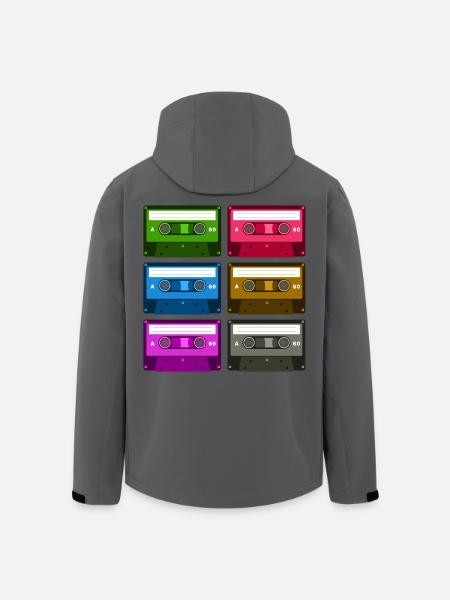 Kassetten - Recycelte Männer Softshell-Jacke von Stanley/Stella - Anthrazit
