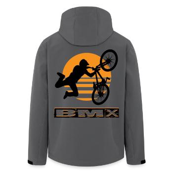 BMX Bike - Recycelte Männer Softshell-Jacke von Stanley/Stella - Anthrazit - Hinten - AI Model Male 185 light (185cm)