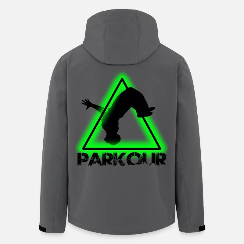 Parkour - Veste softshell homme en polyester recyclé Stanley/Stella - charbon