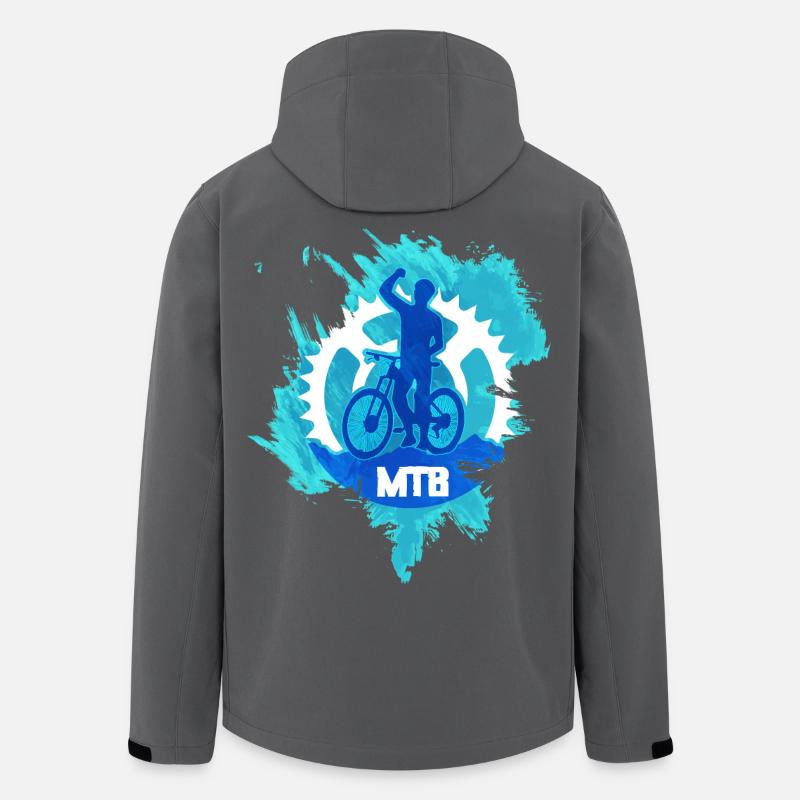 MTB Mountainbike - Recycelte Männer Softshell-Jacke von Stanley/Stella - Anthrazit