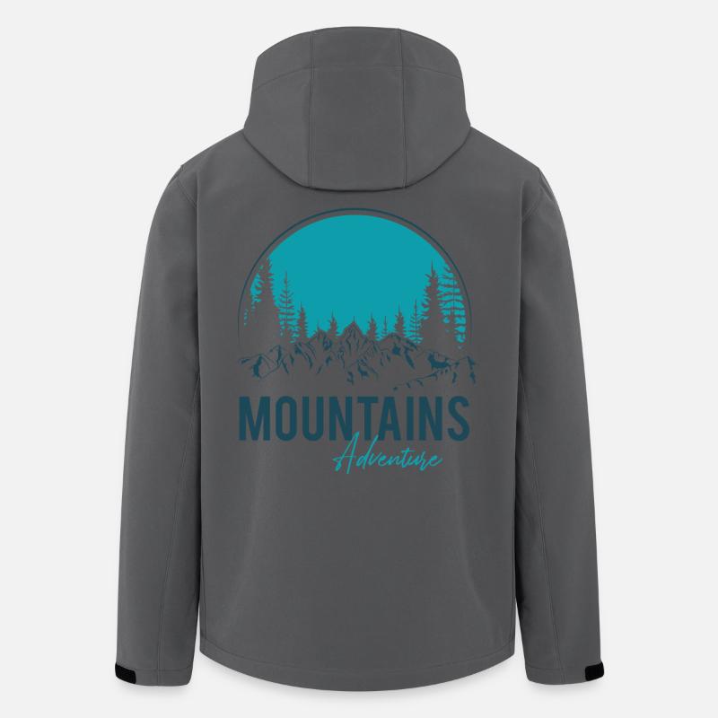 Mountains Adventure - Recycelte Männer Softshell-Jacke von Stanley/Stella - Anthrazit