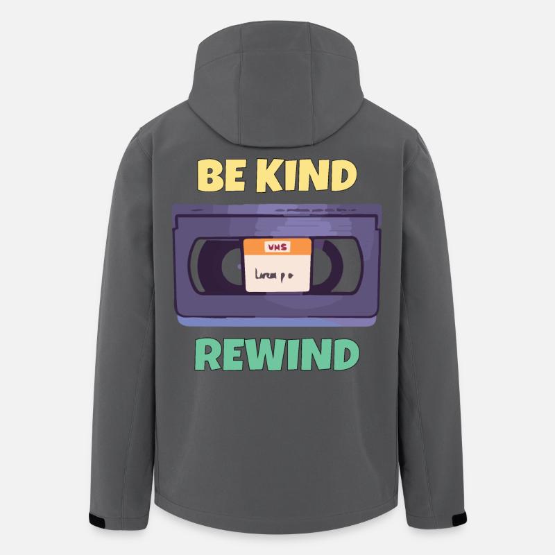 Sei freundlich und spule zurück -Vhs-Blockbuster - Recycelte Männer Softshell-Jacke von Stanley/Stella - Anthrazit