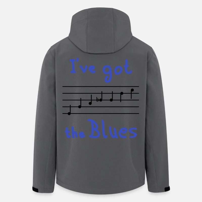 Blues Scale in E - dark - Men’s Recycled Softshell Jacket by Stanley/Stella - anthracite