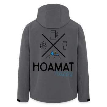 Heimat - Recycelte Männer Softshell-Jacke von Stanley/Stella - Anthrazit - Hinten - AI Model Male 185 light (185cm)