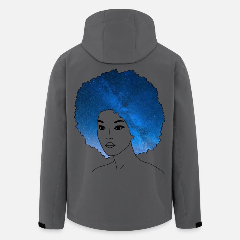 Sternenhaar - Recycelte Männer Softshell-Jacke von Stanley/Stella - Anthrazit