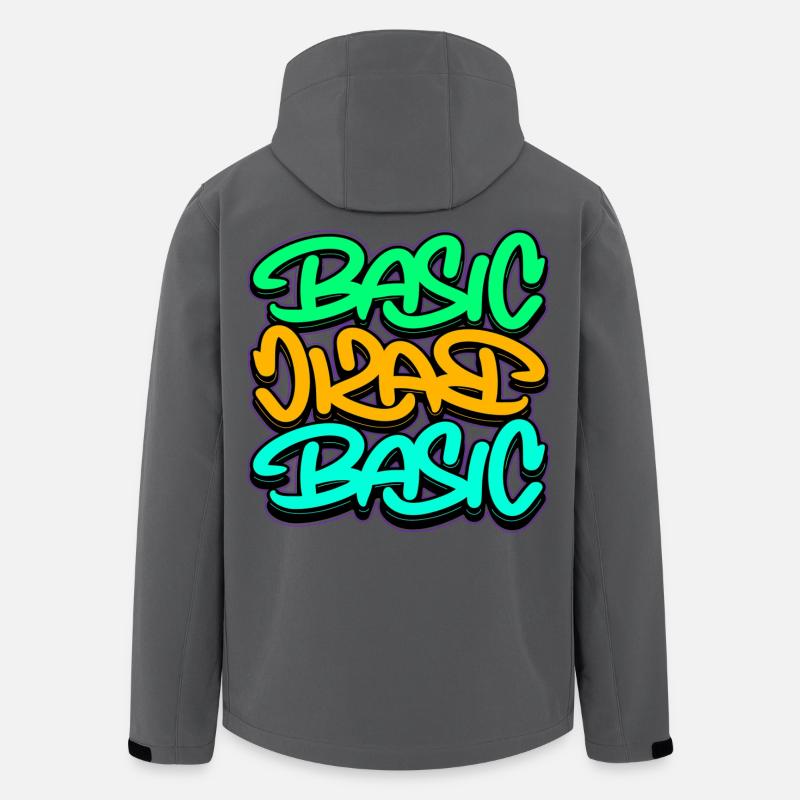 Urban Graffiti Basic Dreifach Schrift - Recycelte Männer Softshell-Jacke von Stanley/Stella - Anthrazit