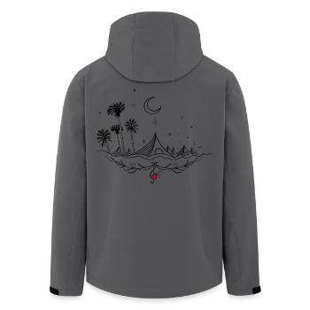 Festival de musique Festival de musique - Veste softshell homme en polyester recyclé Stanley/Stella - charbon - Dos - AI Model Male 185 light (185cm)