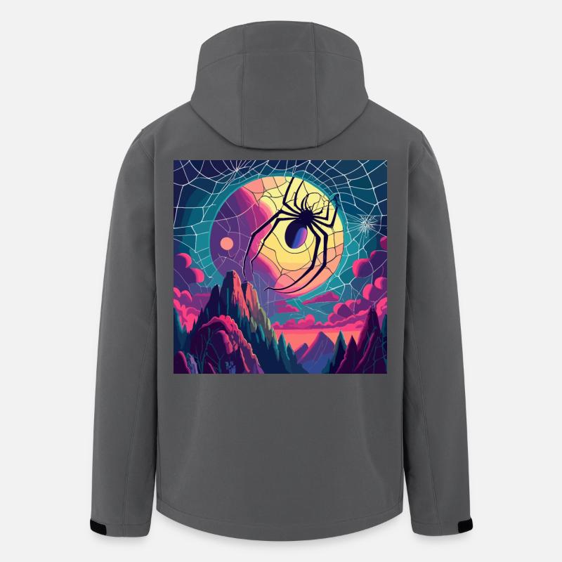 Moon Spiderweb - Men’s Recycled Softshell Jacket by Stanley/Stella - anthracite
