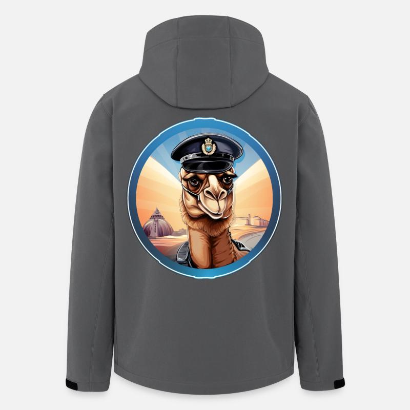 Polizei Kamel - Recycelte Männer Softshell-Jacke von Stanley/Stella - Anthrazit
