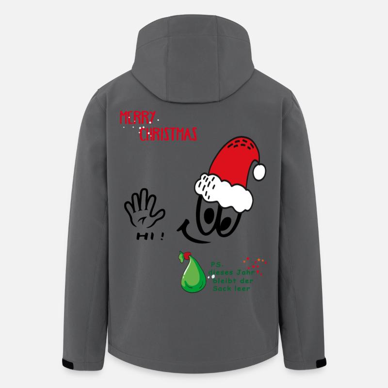 Weihnachtsmann, Merry Christmas, Comic - Recycelte Männer Softshell-Jacke von Stanley/Stella - Anthrazit