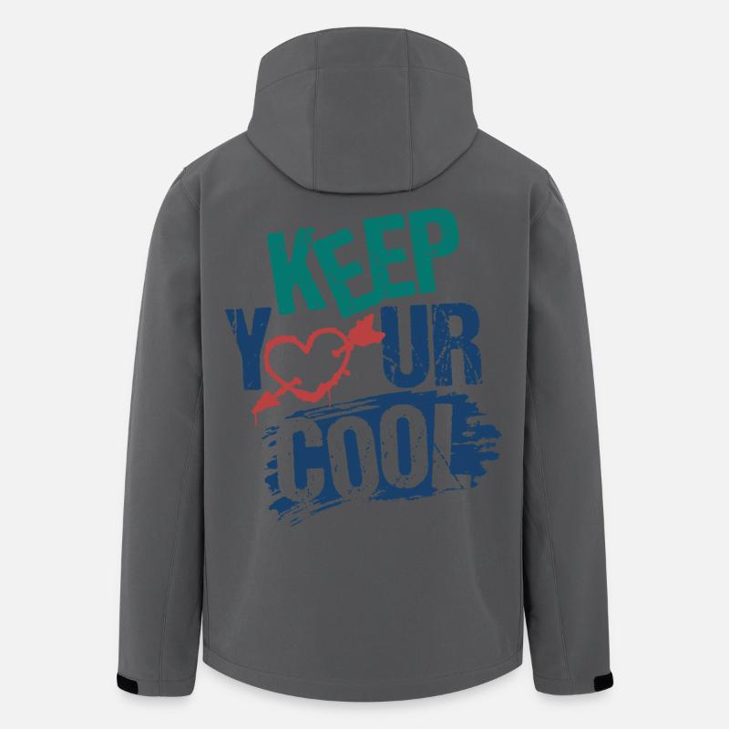 keep cool calm chill - Men’s Recycled Softshell Jacket by Stanley/Stella - anthracite