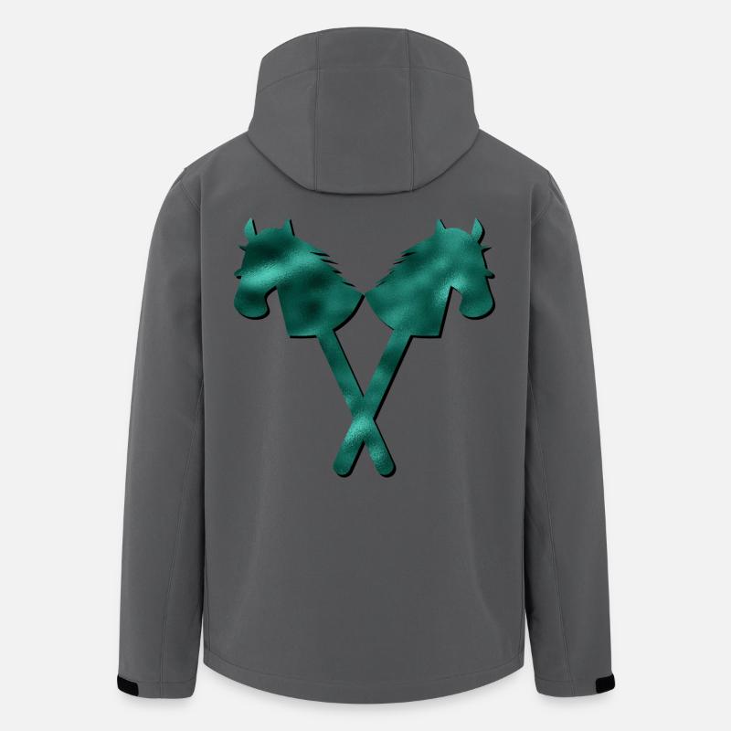 Hobby-Horsing ÉQUITATION - Veste softshell homme en polyester recyclé Stanley/Stella - charbon