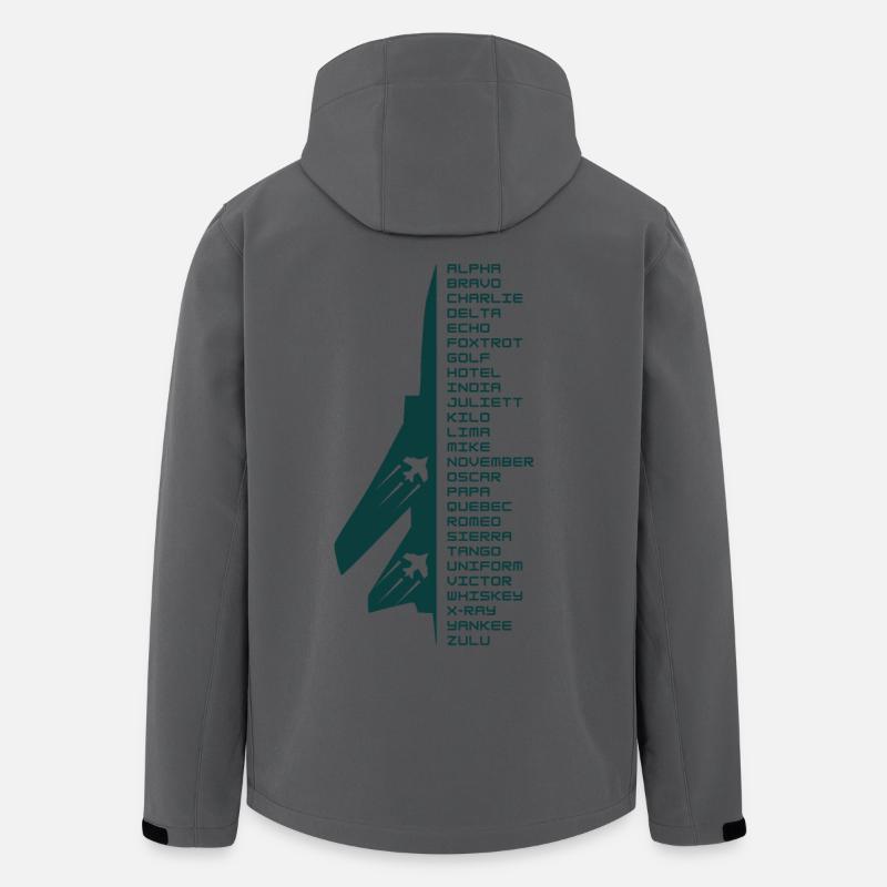 Buchstabieralphabet - Recycelte Männer Softshell-Jacke von Stanley/Stella - Anthrazit