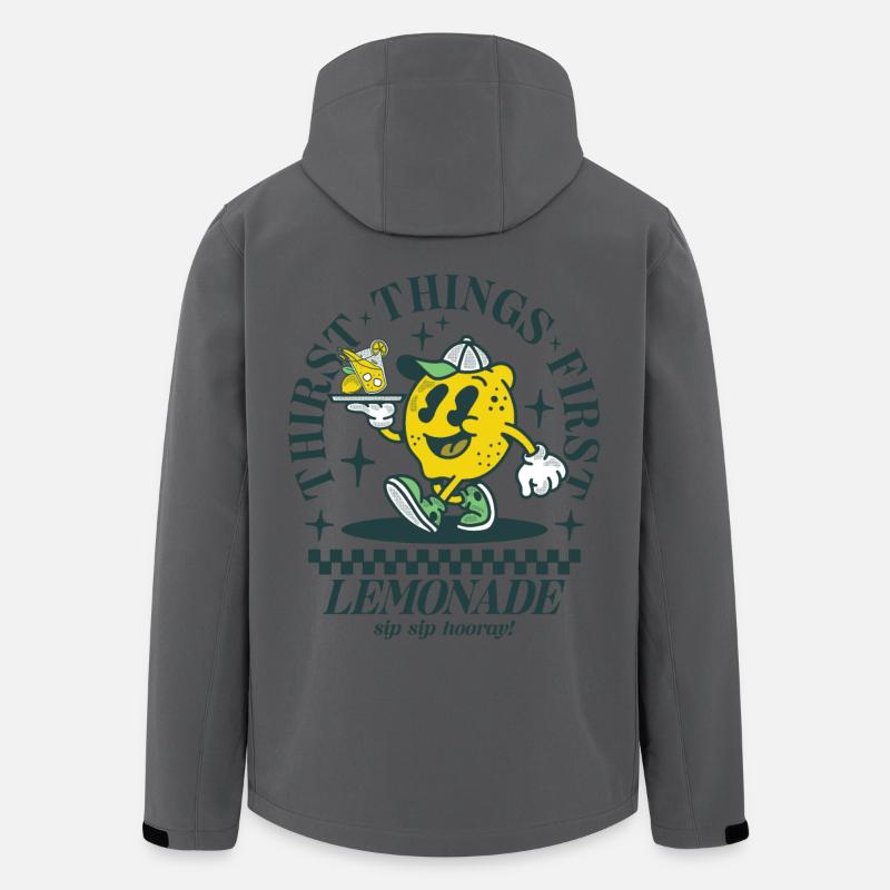 Thirst things first - Lemonade - Men’s Recycled Softshell Jacket by Stanley/Stella - anthracite