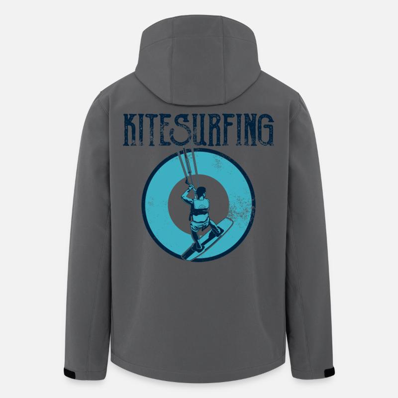 Kitesurfer - Recycelte Männer Softshell-Jacke von Stanley/Stella - Anthrazit