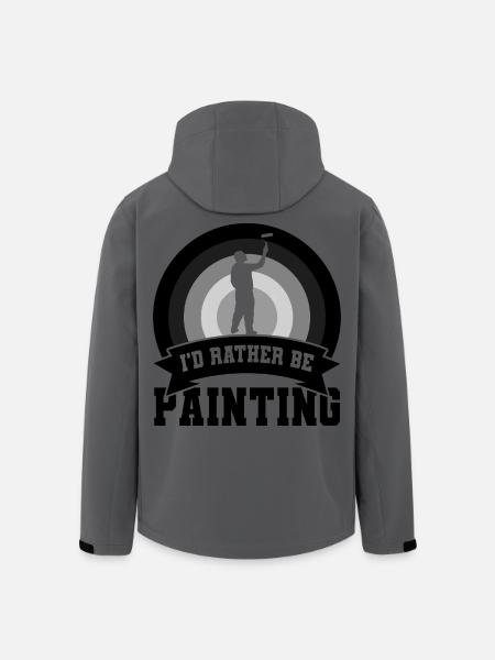 Funny Painter Quote - Men’s Recycled Softshell Jacket by Stanley/Stella - anthracite