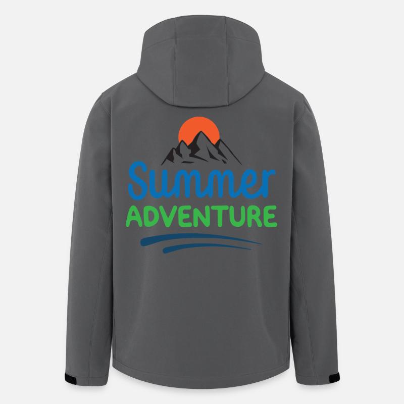 Sommer-Abenteuer - Recycelte Männer Softshell-Jacke von Stanley/Stella - Anthrazit