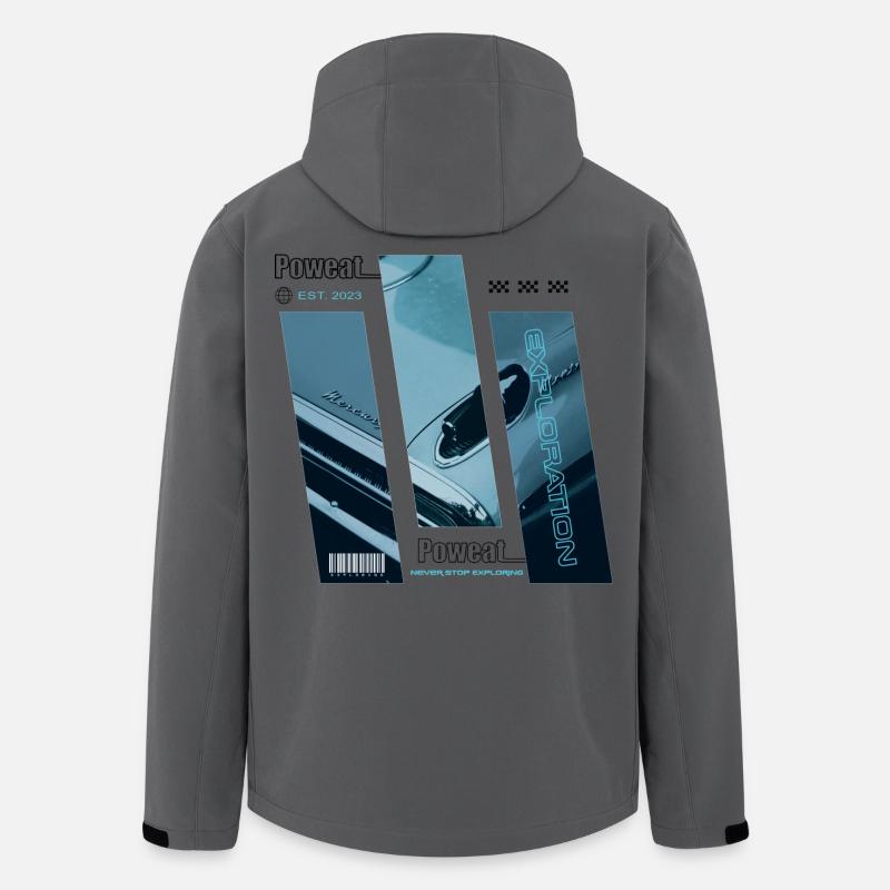 Never Stop Exploring - Men’s Recycled Softshell Jacket by Stanley/Stella - anthracite