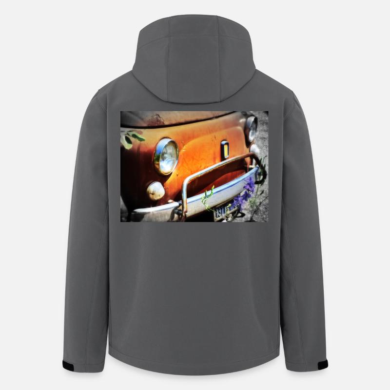 Rostiges Oldtimer Front Design - Recycelte Männer Softshell-Jacke von Stanley/Stella - Anthrazit