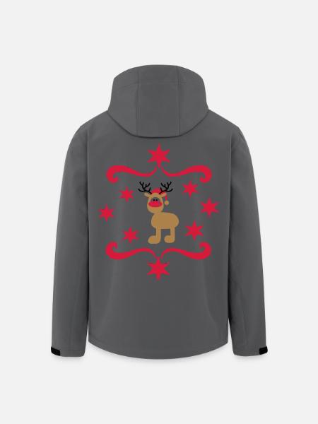 Cadeaux amusants pour Noël - Veste softshell homme en polyester recyclé Stanley/Stella - charbon