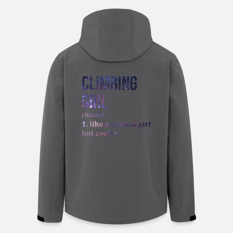 Klettern - Recycelte Männer Softshell-Jacke von Stanley/Stella - Anthrazit