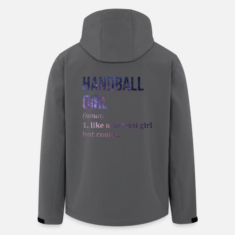 Handball - Recycelte Männer Softshell-Jacke von Stanley/Stella - Anthrazit