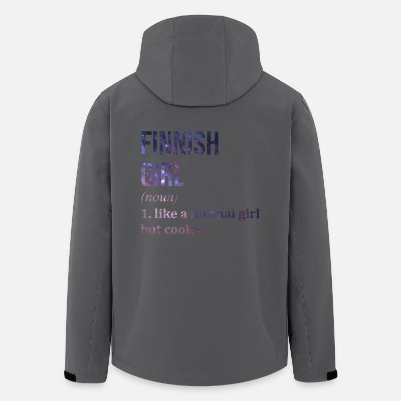 Finnland - Recycelte Männer Softshell-Jacke von Stanley/Stella - Anthrazit