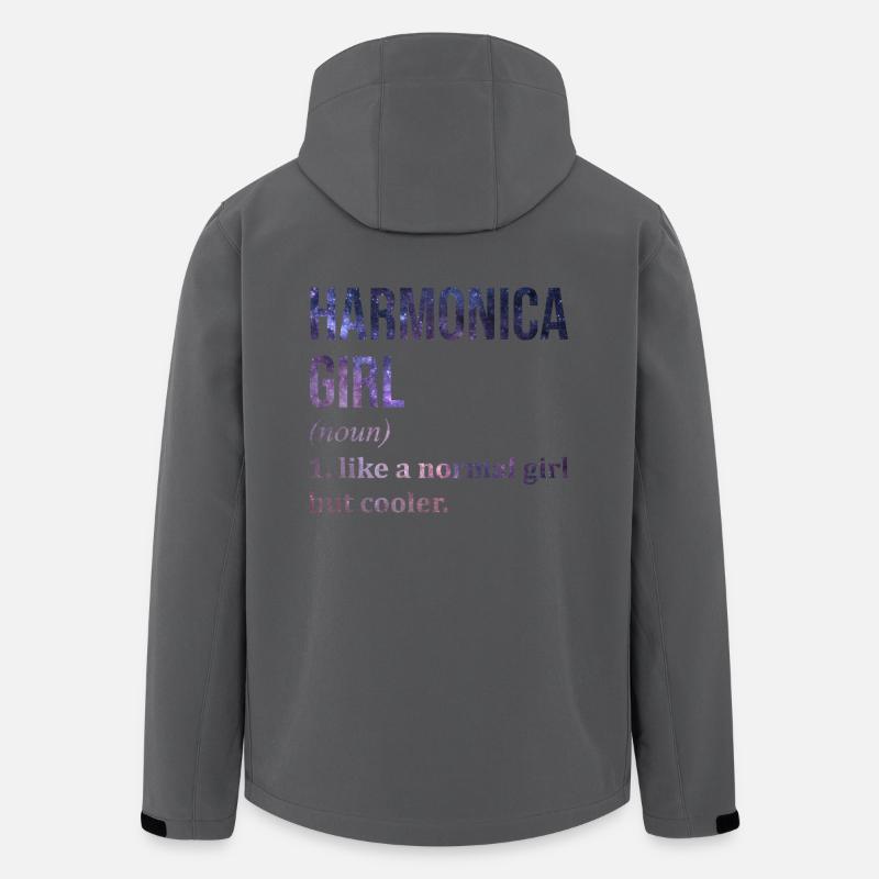 harmonica - Veste softshell homme en polyester recyclé Stanley/Stella - charbon