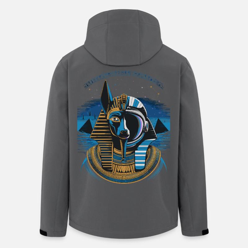 Conception hybride Anubis céleste - Veste softshell homme en polyester recyclé Stanley/Stella - charbon