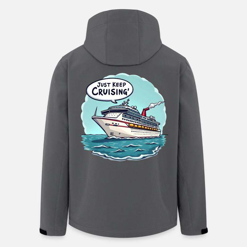 Just Keep Cruising' - Recycelte Männer Softshell-Jacke von Stanley/Stella - Anthrazit