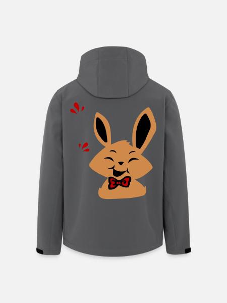 Osterhase - Recycelte Männer Softshell-Jacke von Stanley/Stella - Anthrazit