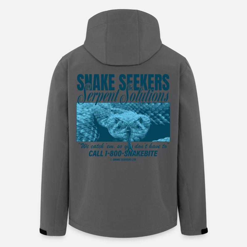 Snake Seekers – Serpent Solutions - Recycelte Männer Softshell-Jacke von Stanley/Stella - Anthrazit