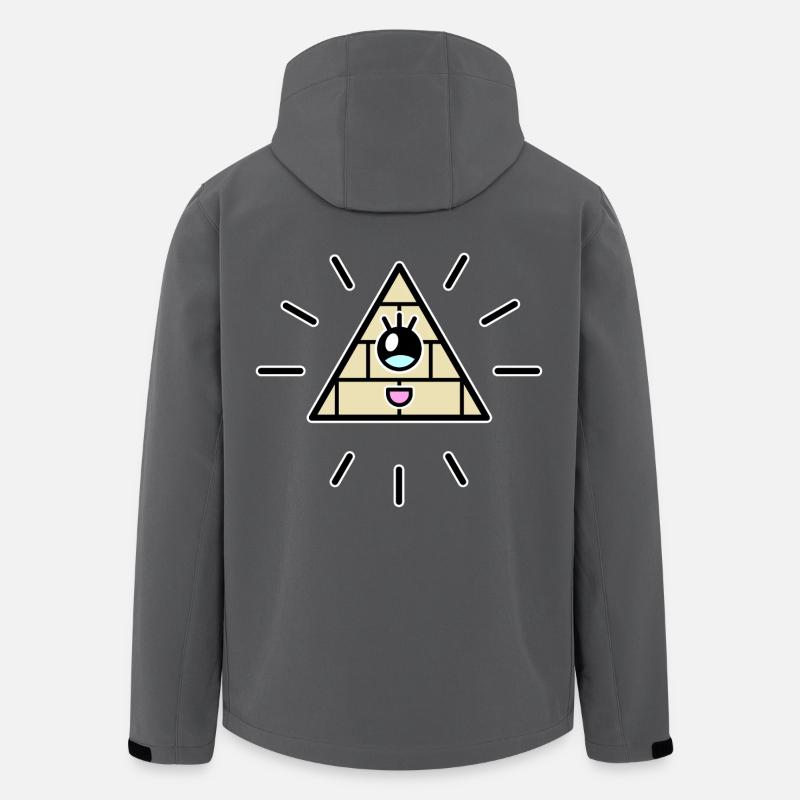 Illuminati Kawaii - Recycelte Männer Softshell-Jacke von Stanley/Stella - Anthrazit