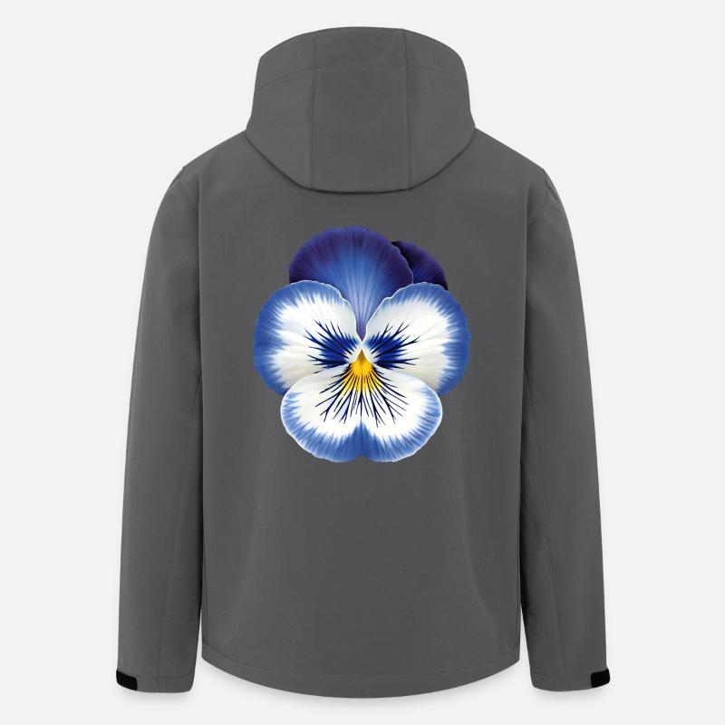 Bunte Orchidee - Recycelte Männer Softshell-Jacke von Stanley/Stella - Anthrazit