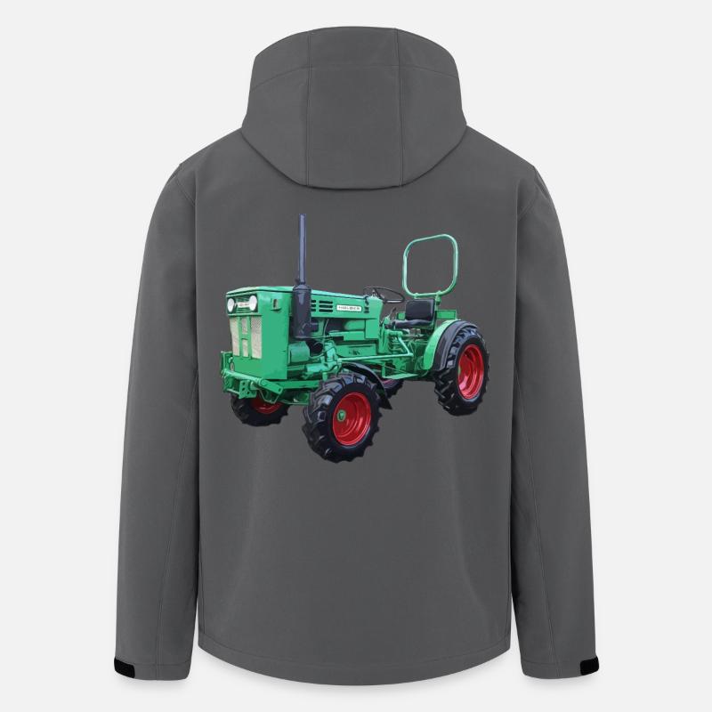 Kultiger A45 Traktor - Recycelte Männer Softshell-Jacke Discoverer von Stanley/Stella - Anthrazit