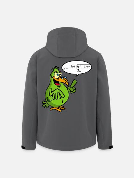 Intelligenter Vogel - Recycelte Männer Softshell-Jacke von Stanley/Stella - Anthrazit