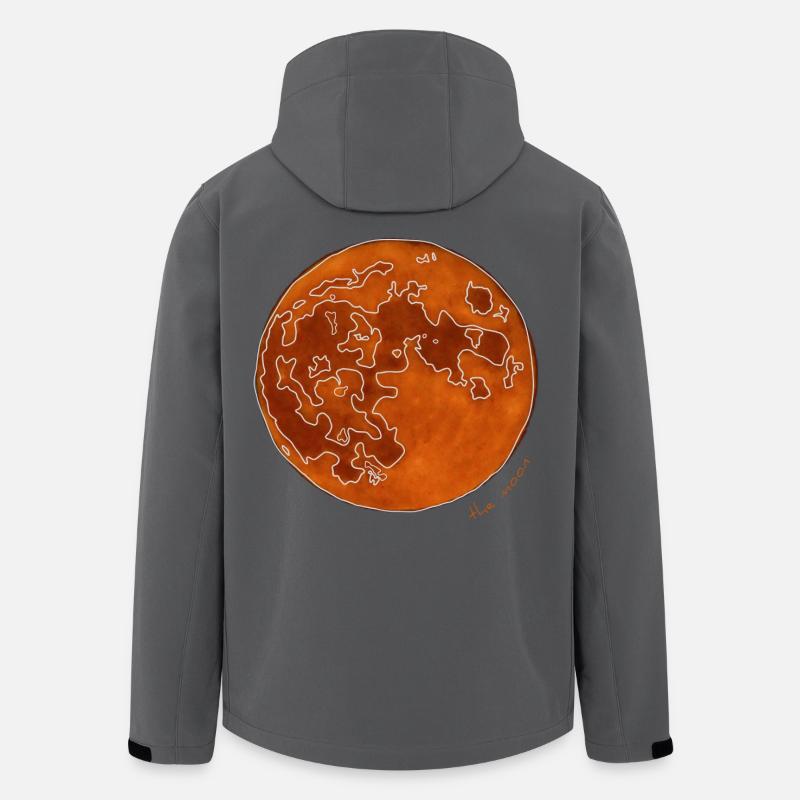 DER ORANGEFARBENE MOND - Recycelte Männer Softshell-Jacke von Stanley/Stella - Anthrazit