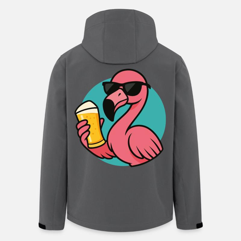 Tropical Drunkbird - Recycelte Männer Softshell-Jacke von Stanley/Stella - Anthrazit