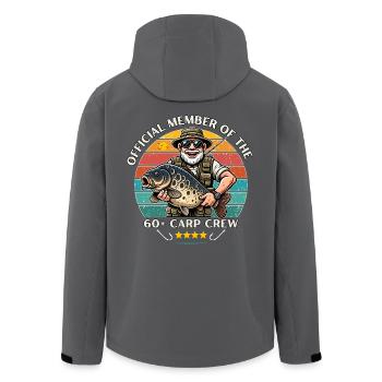 Karpfenfischer-Offizieller Mitglied 60+ Angler - Recycelte Männer Softshell-Jacke von Stanley/Stella - Anthrazit - Hinten - AI Model Male 185 light (185cm)