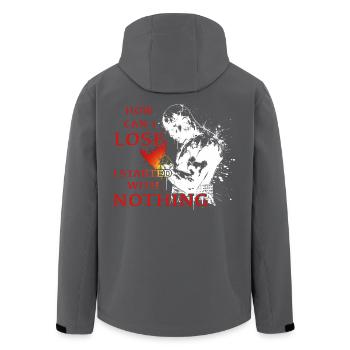fightclub - boxen motiv - Recycelte Männer Softshell-Jacke von Stanley/Stella - Anthrazit - Hinten - AI Model Male 185 light (185cm)
